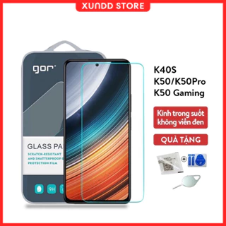 Kính cường lực Gor Xiaomi Redmi K40S, K50 Gaming, K50, Cường lực K50 K40S trong suốt không viền