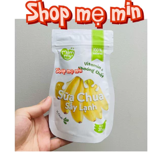 Bánh ăn dặm Mămmy sữa chua vị chuối, sữa chua sấy khô lợi khuẩn cho bé từ 6 tháng Shop mẹ Min