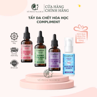 Tẩy da chết hoá học Peel da Compliment & Kem dưỡng phục hồi sau peel da Compliment