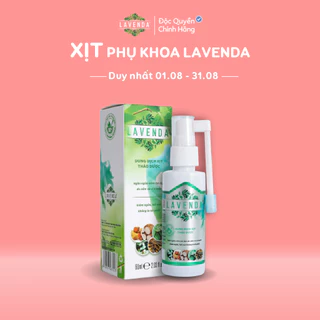 Dung dịch xịt thảo dược LAVENDA làm sạch vùng kín, xoá sổ khí hư huyết trắng nấm ngứa, khử mùi hôi 60ml