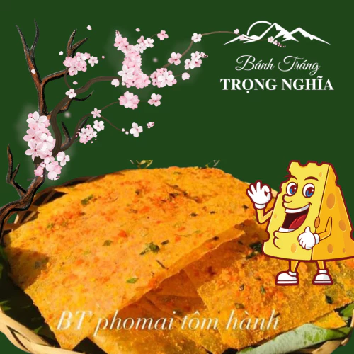 500G Bánh tráng Pho Mai Tôm Hành Trọng Nghĩa