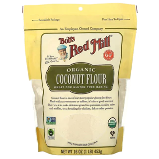 BỘT DỪA HỮU CƠ Bob's Red Mill, Organic Coconut Flour, Gluten Free, 453 g (16 oz, 1 lb)