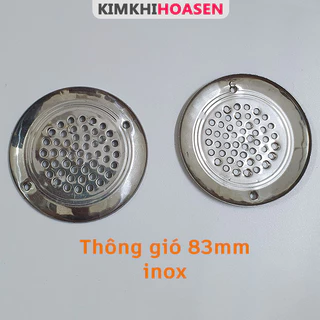 Cặp nắp đậy lỗ thông gió tủ, chất liệu inox