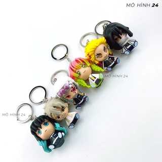 [5cm] Móc khoá size to Kimetsu no Yaiba chibi Tanjirou Zenitsu Nezuko kamado anime Demon slayer manga cute dễ thương key