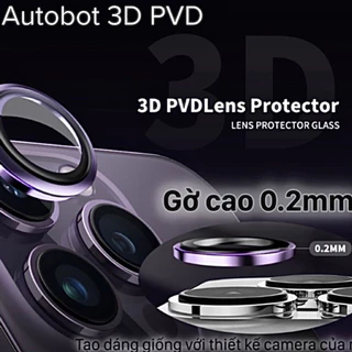 Bộ dán 3 mắt camera phủ PVD cho IPhone 15 Pro Max , 15 Pro , 14 Pro Max , 14 Pro , 13 Pro Max ,13 Pro chính hãng Autobot