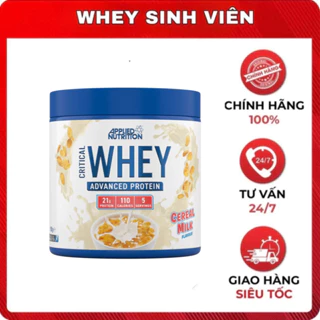 ( GIÁ SOCK )Critical Whey Protein - Applied Nutrition (150g ) Whey protein hỗ trợ phát triển cơ bắp