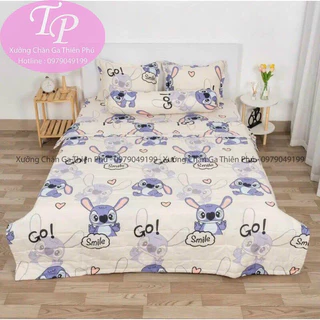 Chăn Hè Cotton Poly Trần Bông 3 Lớp -  Kích Thước : 1,8m x 2m