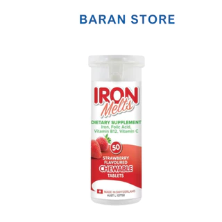 Viên Sủi Iron Melts 50 viên - Baran Store