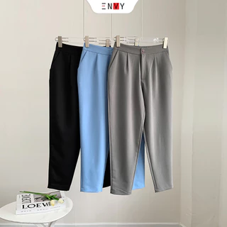 Quần nữ Baggy Cotton ENVY (Nút gài, lưng vải) - QK0090