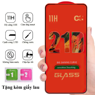 Kính cường lực iphone, cường lực 21D full màn cho ip 7plus/8/8plus/x/xs/11/12/13/14/pro/max/promax/plus - Vinzy