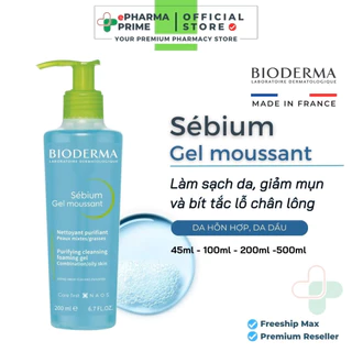 Gel rửa mặt Bioderma Sebium Gel Moussant dành cho da dầu mụn