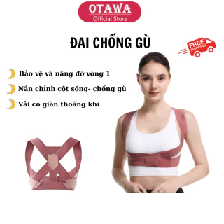 Đai chống gù lưng nam nữ Chính hãng OTAKA, Bảo vệ Nâng đỡ Vòng 1 Khi Tập Thể Thao GYM, YOGA