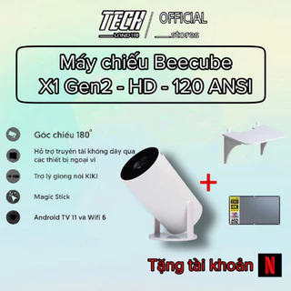 Máy Chiếu Mini BEECUBE X1 GEN 2 - Độ Phân Giải HD 720P - Bảo Hành 12 Tháng Tặng Kệ và màn chiếu treo tường