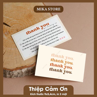 [ SẴN ] Combo 100 Thiệp Cảm Ơn, Card Cảm Ơn Khách Hàng, Card Thank You