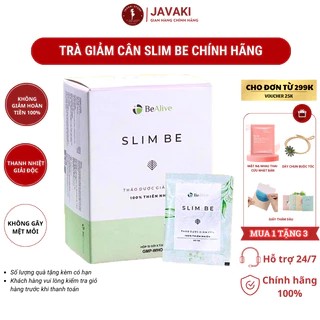 Trà giảm cân Slim Be chính hãng hộp 15 gói giúp tăng cường chuyển hóa chất béo, hỗ trợ giảm cân