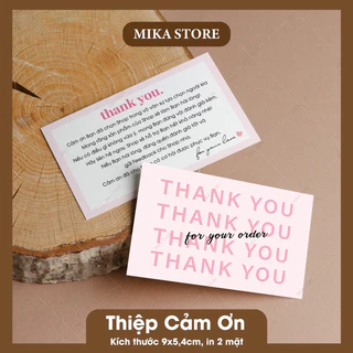 [ SẴN ] Combo 100 Thiệp Cảm Ơn, Card Cảm Ơn Khách Hàng, Card Thank You