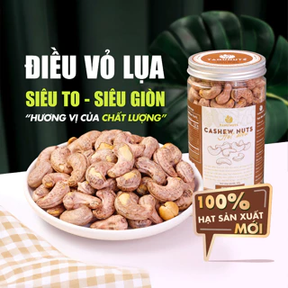 Hạt điều rang muối nguyên hạt TANU NUTS, hạt ngũ cốc dinh dưỡng cho bà bầu, ăn kiêng, giảm cân