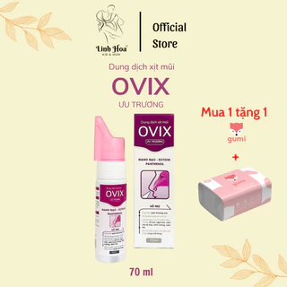 Dung dịch xịt mũi ưu trương Ovix - lọ 70ml