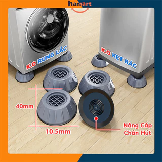 Đế Kê Chân Máy Giặt Chống Rung Chống Ồn TPU Chân Kê Tủ Lạnh Nội Thất Chịu Tải Lớn Tiện Lợi