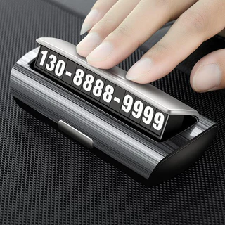 Bảng số điện thoại trên xe ô tô, bảng ghi số điện thoại để taplo ô tô, đặt trên taplo hỗ trợ việc dừng dỗ xe