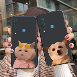 Ốp lưng Samsung A7 2018 / A9 2018 dẻo mềm in chú mèo, chó cute lầy đẹp giá rẻ