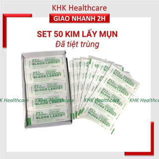 Set 50 Kim lấy mụn Greetmed / PT medical dùng cho spa thẩm mỹ làm đẹp