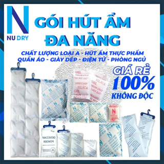 Gói hút ẩm đa năng 300 Gram hạt hút ẩm cho Thực phẩm Quần áo Giày dép Điện thoại Máy ảnh NU DRY