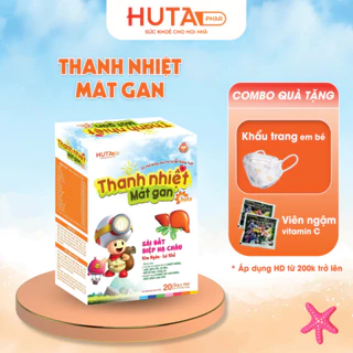 Thanh nhiệt mát gan HUTA PHAR (hộp 20 ống *10ml) giải độc gan, ngùa rôm sảy, dị ứng