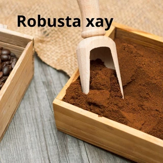 Cafe rang xay Robusta, cafe rang mộc nguyên chất 100%, cafe pha phin xay sẵn 500g