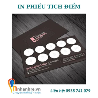 In card theo yêu cầu, 2000 - 5000 thẻ tích điểm nhà hàng quán ăn theo yêu cầu chất lượng và giá rẻ - INNHANHRE.VN