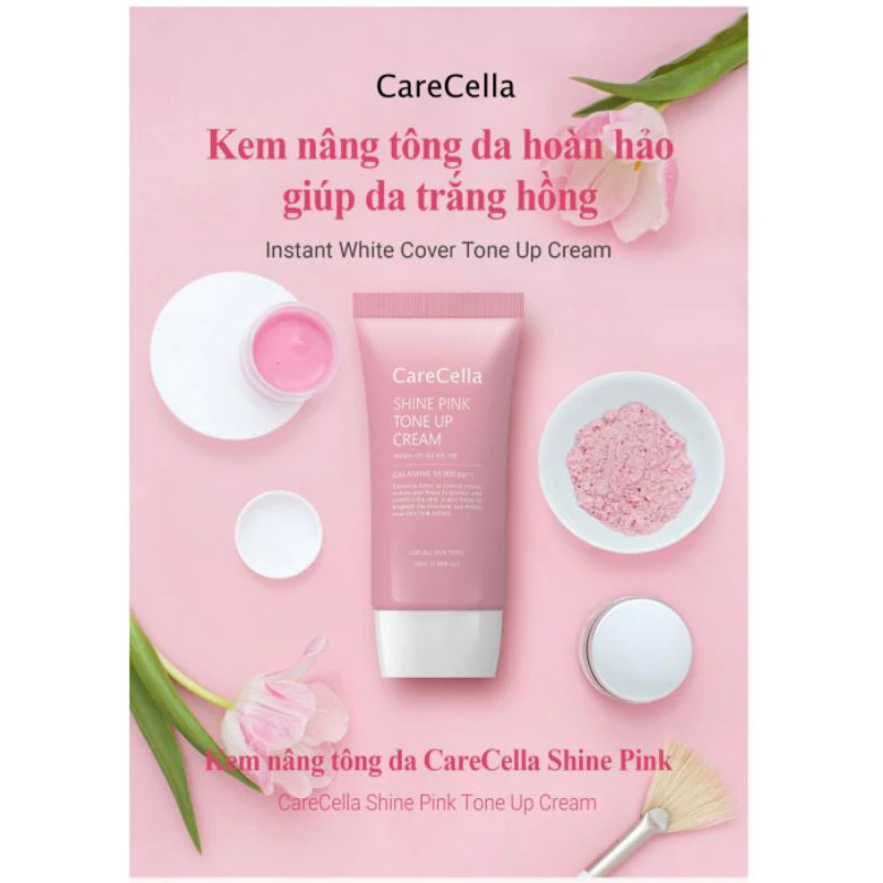 Kem dưỡng da CareCella-CareCella Shine Pink Tone Up Cream