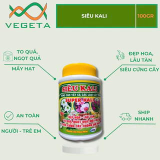 [ Rẻ ] SIÊU KALI 100g - SUPER KALI 100gr  - VEGETASHOP - Kali Ngọt Quả- Phân Bón Cuốc Vàng