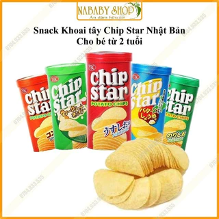 Bánh Snack Khoai tây lát Chip Star Nhật Bản cho bé hộp 50g Chipstar - cho bé 2t