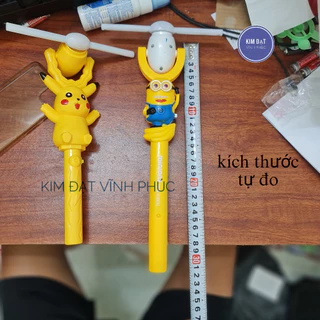 Đồ chơi cây quay pikachu và milion phát sáng , phát nhạc . Đồ chơi trung thu và lễ hội