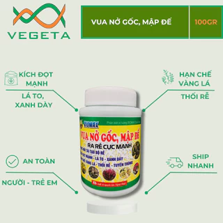 PHÂN BÓN VUA NỞ GỐC - MẬP ĐẾ 100gr - VEGETASHOP- Phân Bón Cuốc Vàng MẬP THÂN MẬP ĐỌT KÍCH RỄ