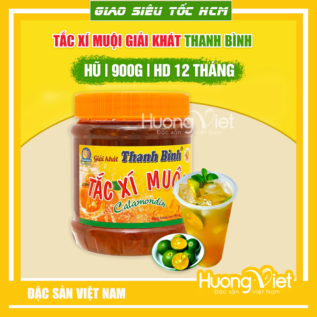 Tắc xí muội Thanh Bình, Tắc xí muội chua chua, ngọt ngọt giải khát mùa hè hũ 900g