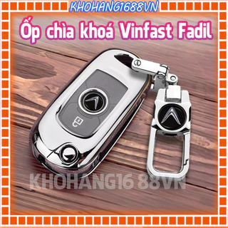 Ốp KIM LOẠI sang trọng dành cho chìa khoá xe Vinfast Fadil (chìa gập)