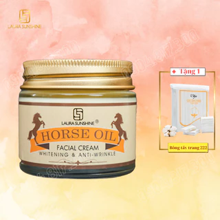 Kem dưỡng dầu ngựa tái tạo phục hồi da -  Horse oil facial cream Laura Sunshine (70gr) Nhật Kim Anh