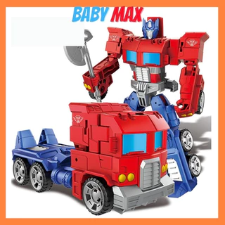 Đồ chơi lắp ghép robot biến hình Optimus Prime độc đáo mô hình người máy xe hơi Transformers