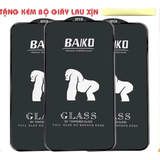 Kính cường lực iphone full màn kingkong baiko iphone 6/7/8/7plus/8plus/x/ xs/xsmax/11/12/13/14/pro/plus/promax/max BAIKO