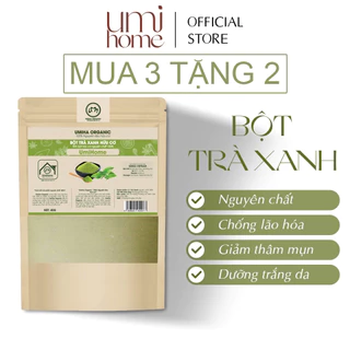 Bột Trà Xanh hữu cơ UMIHOME nguyên chất 40g | Green tea powder 100% Organic