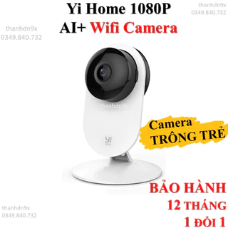 Camera Xiaomi Yi Home Ai+ FullHD 1080p bản Quốc tế - Chính hãng kết nối wifi - nét hơn ezviz yoosee camera giám sát