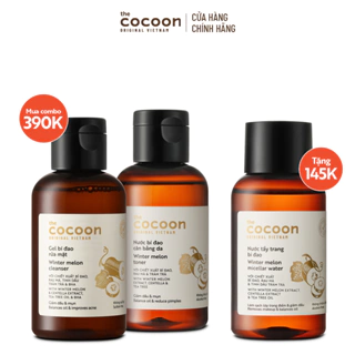 SPECIAL COMBO Gel bí đao rửa mặt 140ml + Nước bí đao cân bằng da 140ml Cocoon - Tặng nước tẩy trang bí đao Cocoon 140ml