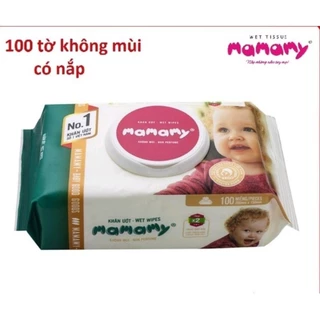 Khăn ướt Mamamy 120 tờ không mùi an toàn cho bé