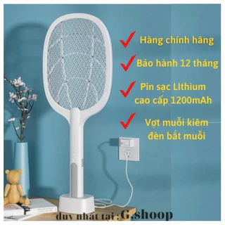 Vợt Muỗi Thông Minh 2 In 1 Kiêm Đèn Bắt Muỗi Ban Đêm 3 Lớp Lưới. Vợt Muỗi Tự Động Bắt Muỗi