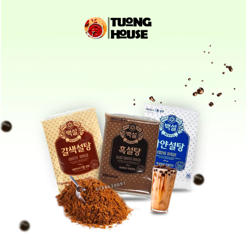 Đường Nâu Hàn Quốc Beksul bịch 1kg - tiết kiệm