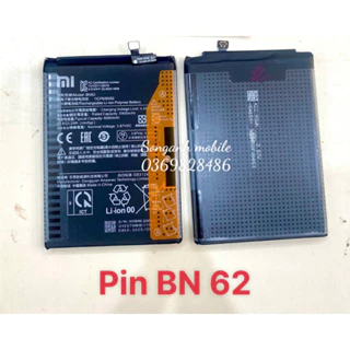 ￼Pin ZIN Xiaomi BN62 Dung Lượng 6000MAh Dùng Cho Redmi Note9 4G / Redmi 9T / Poco M3 (bảo hành 3 tháng)