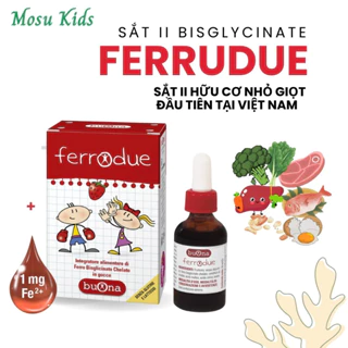 Sắt II hữu cơ Ferrodue nhỏ giọt bổ sung sắt cho trẻ sơ sinh và trẻ nhỏ lọ 15ml