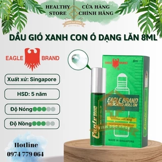 Dầu Gió Xanh Con Ó Dạng Lăn EAGLE BRAND 8ml Thái Lan