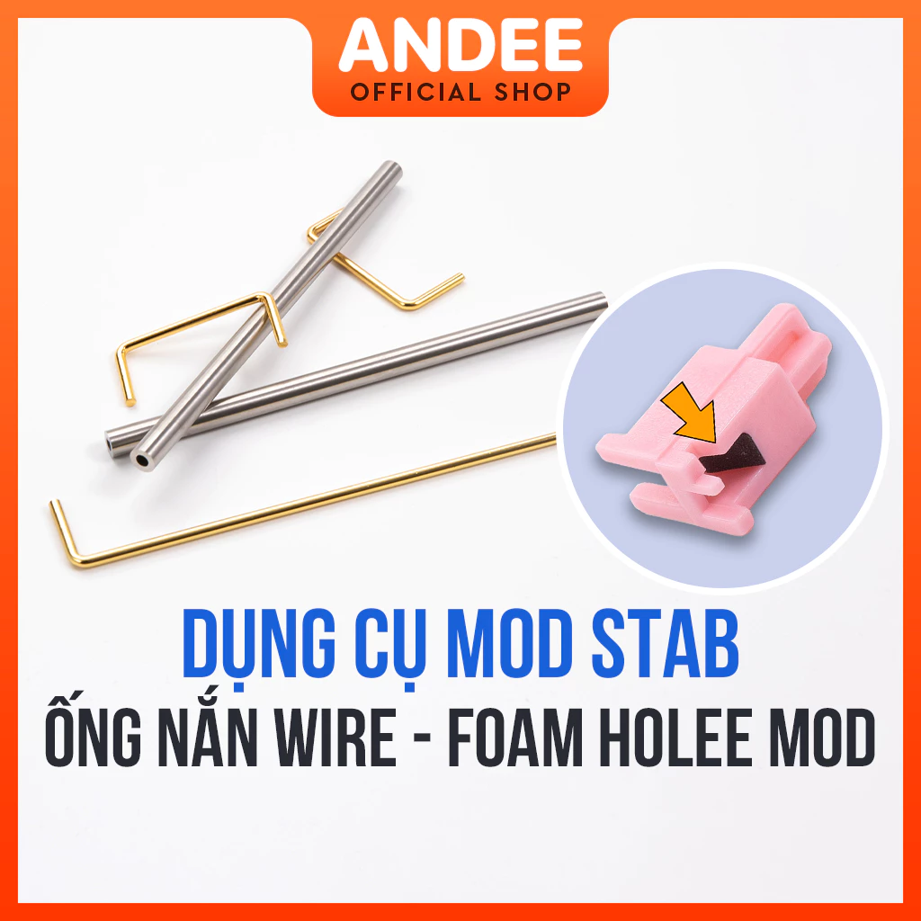 Dụng cụ nắn thẳng wire và foam holee mod giúp mod stab bàn phím cơ